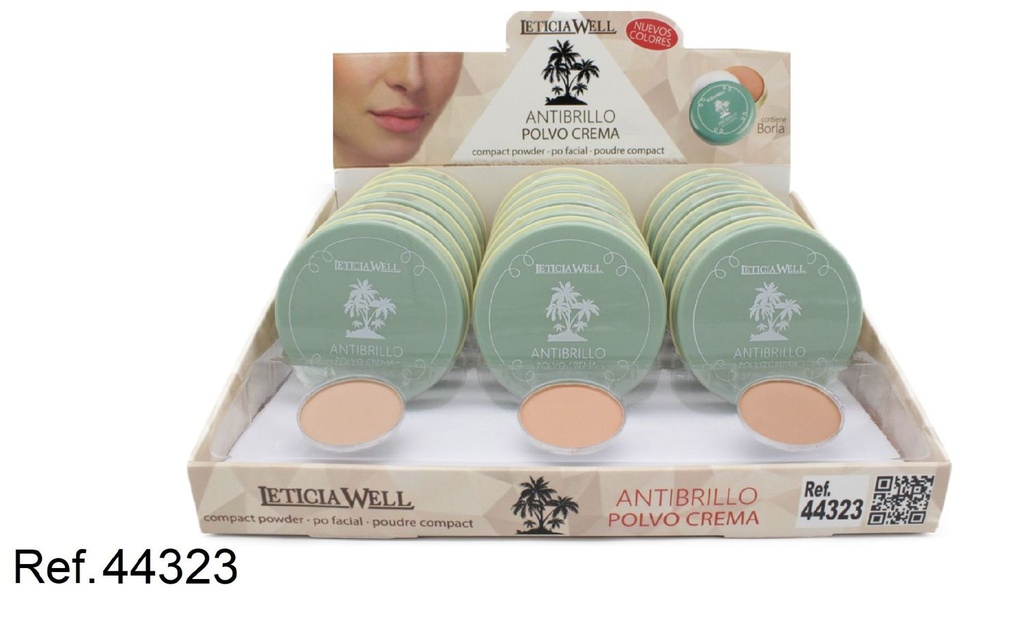 Pólvo compacto crema anti brillo - 18/U 