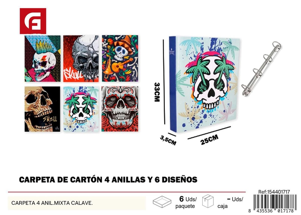 Carpeta 4 anillas mixta - Artículos de oficina y organización