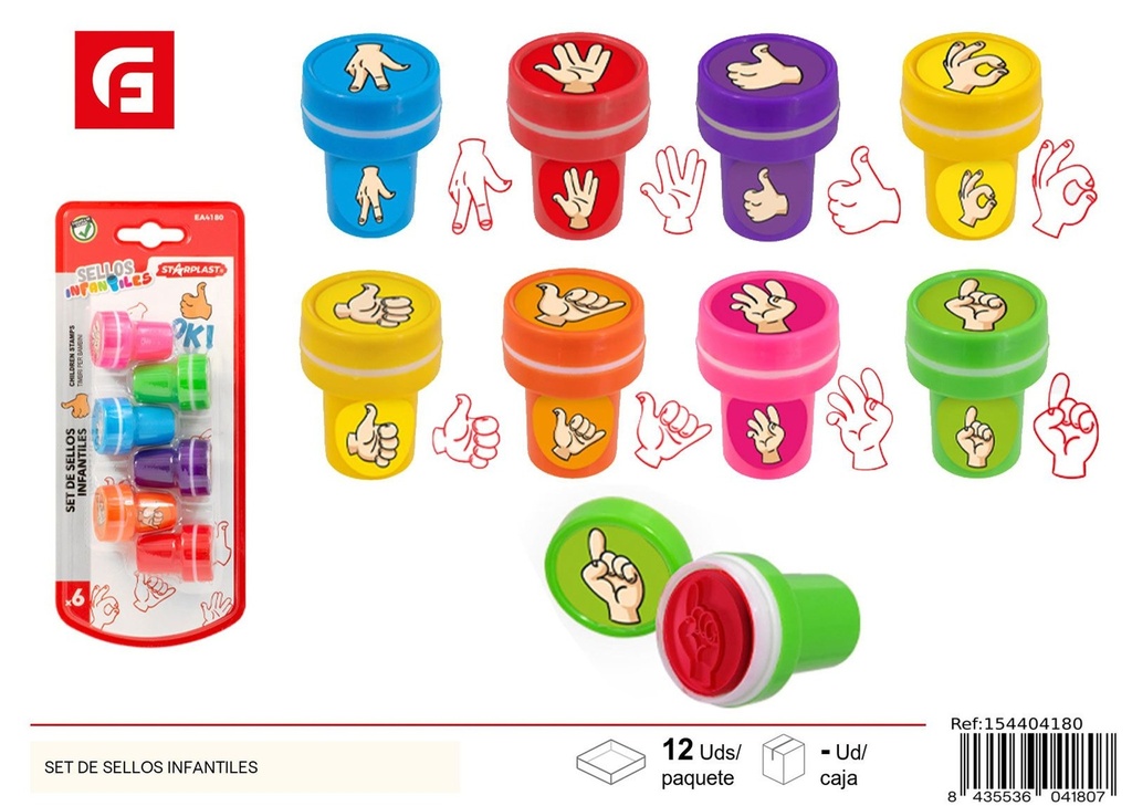 Set de sellos infantiles - Herramientas para manualidades
