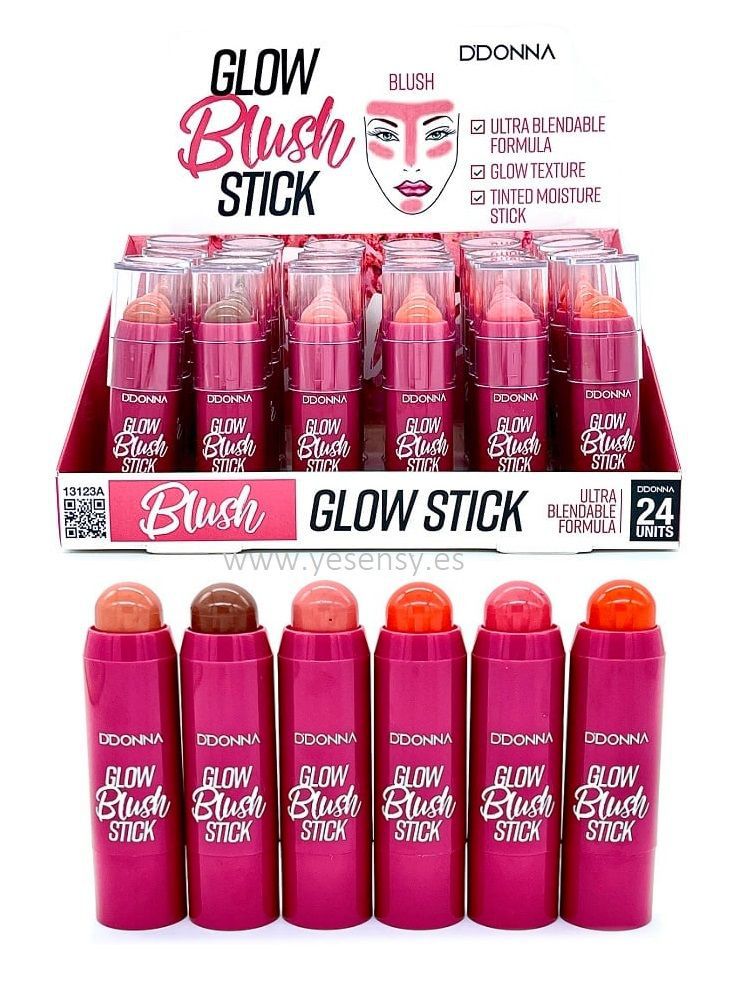 Glow Blush Stick 24/u 13123A para un rubor resplandeciente