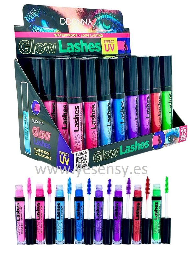 Máscara glow effect UV neon 32 unidades - Cosméticos