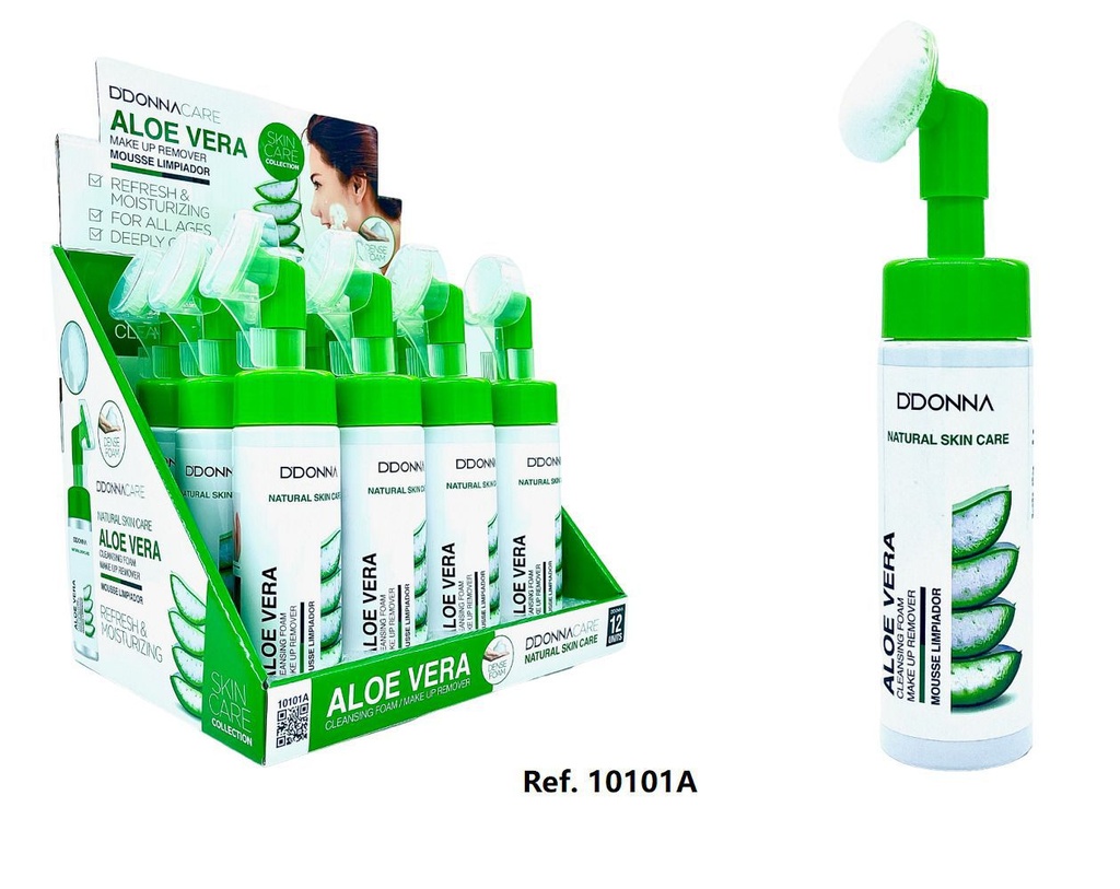 Desmaquillante con aloe 12/u para rostro