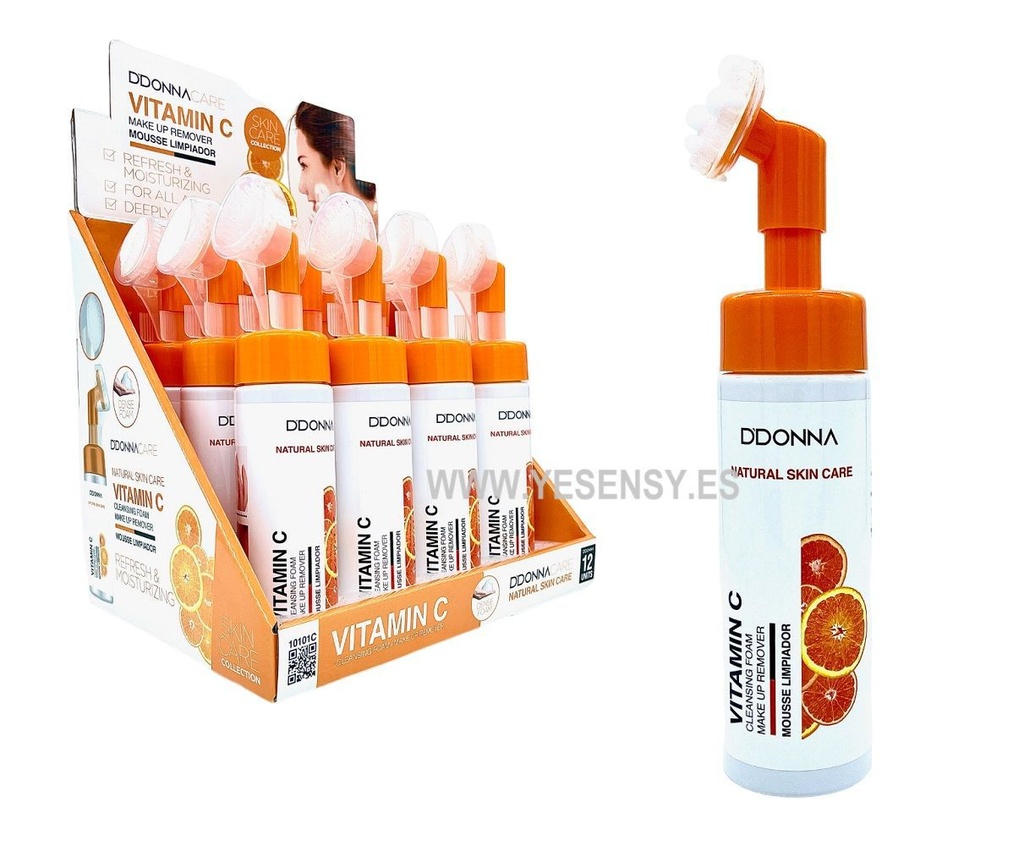 Desmaquillante con vitamina C 12/u 10101C para limpieza facial