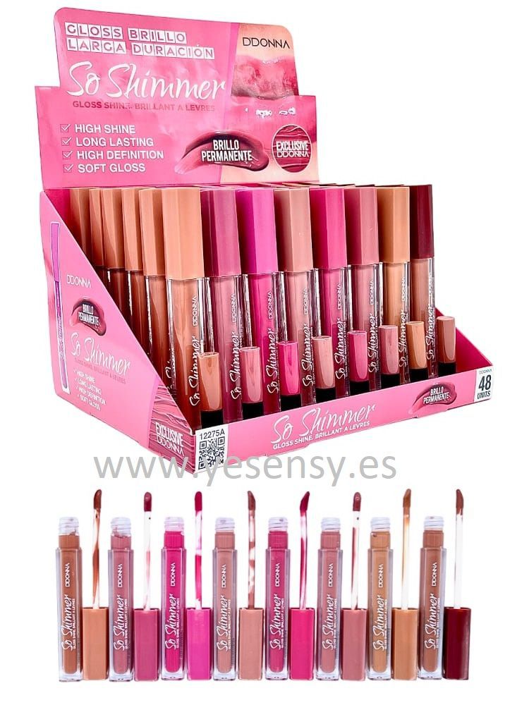 Lip gloss So Shimmer 48/u Ddonna para brillo labial