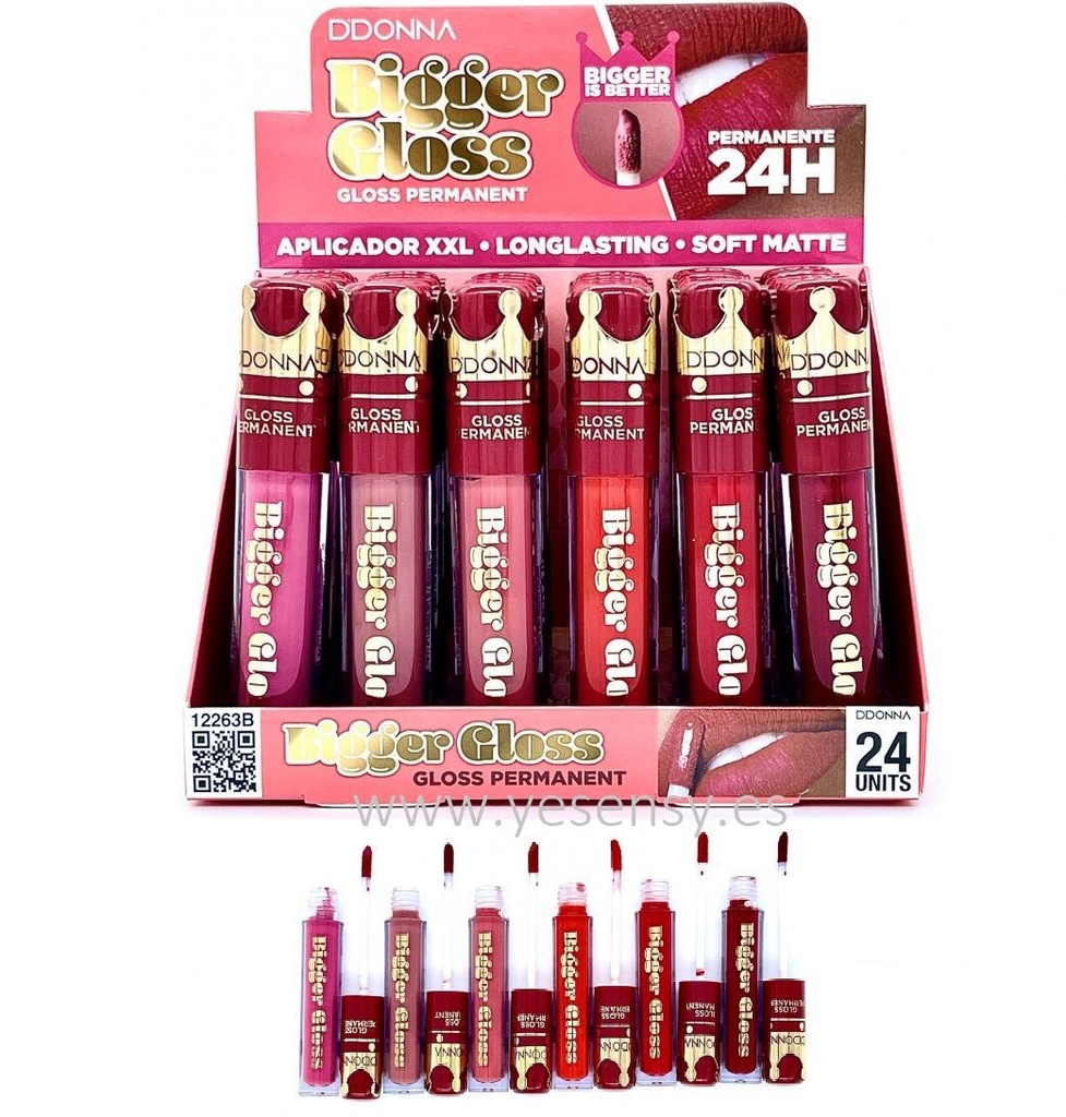 Brillo labial Bigger 24h 24/u Ddonna volumen para labios