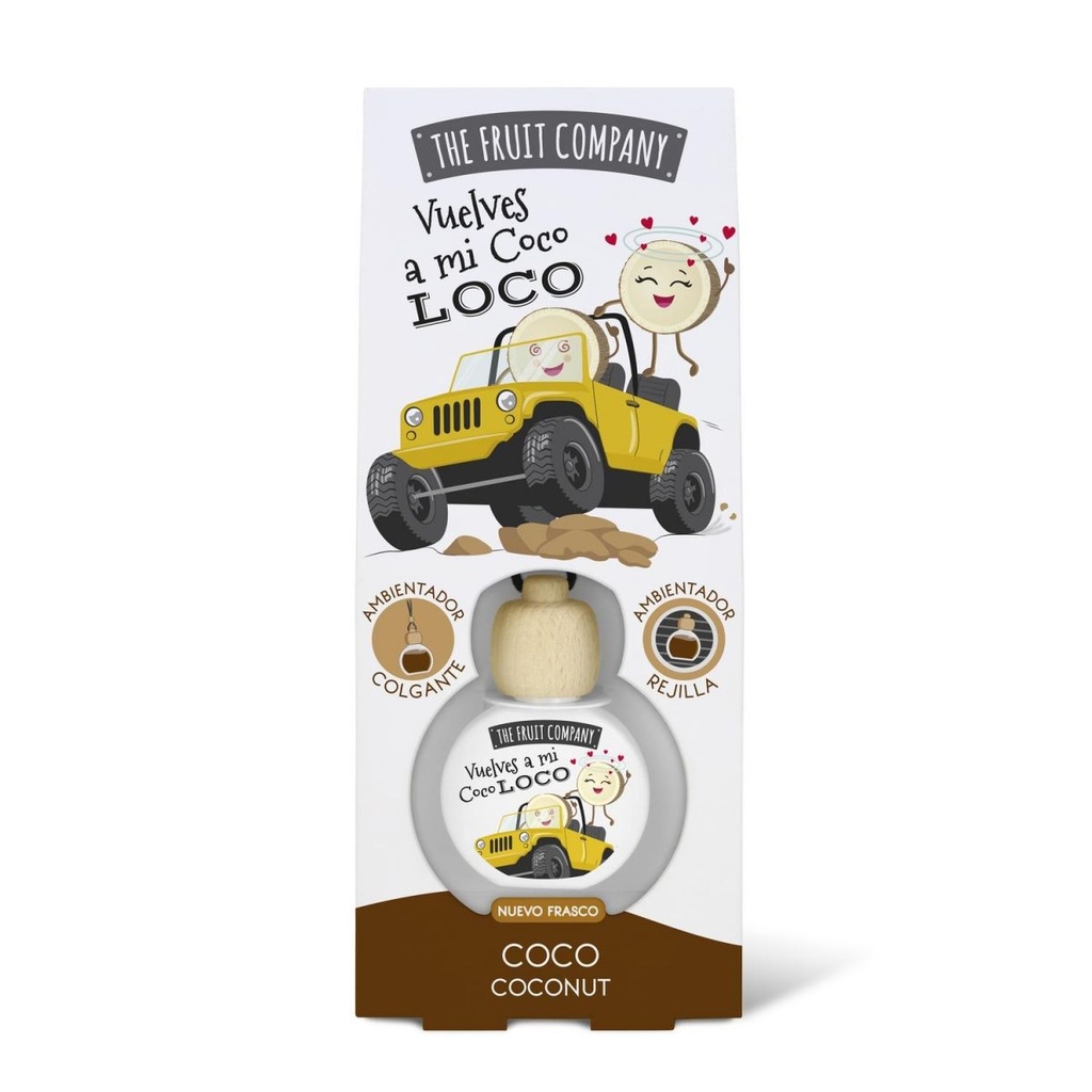 The Fruit Company ambientador coche coco 5ml para fragancia en el coche