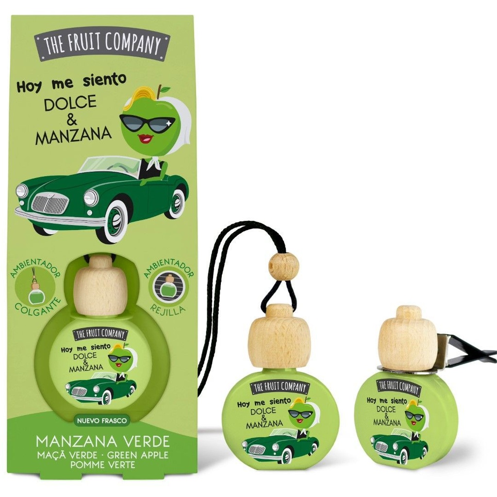 Ambientador de coche manzana verde 5ml The Fruit Company fragancia duradera