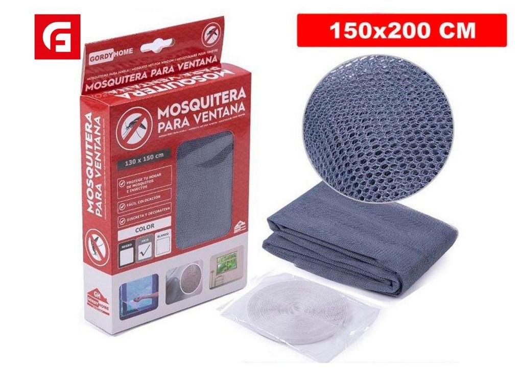 Mosquitera gris 150*200cm para protección contra insectos