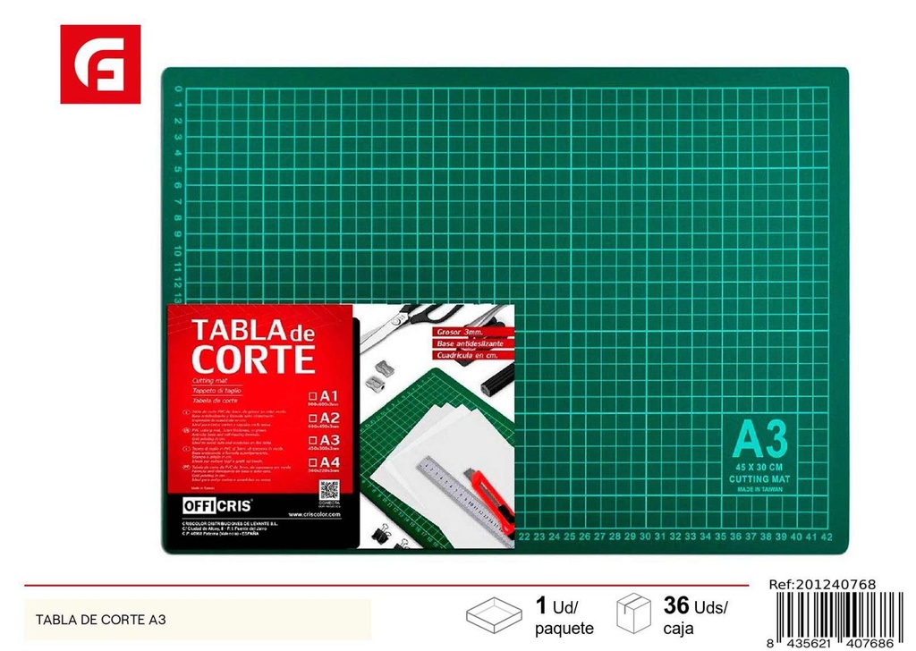 Tabla de corte A3 para manualidades y bricolaje