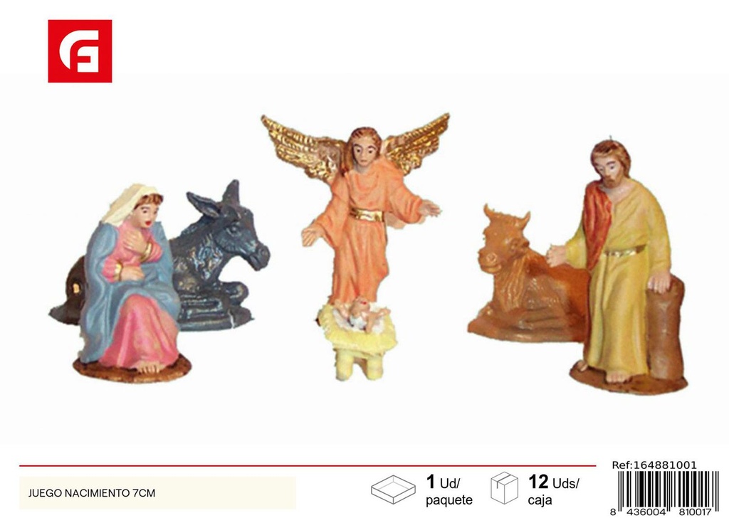 Juego de nacimiento 7 cm - Figuras de Navidad