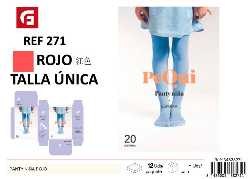 Medias rojas para niña - Confección y accesorios