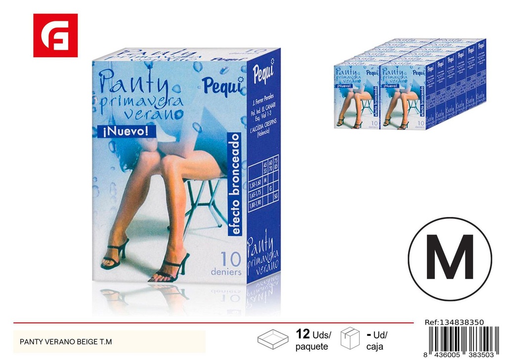Panty verano beige T.M - Ropa y accesorios