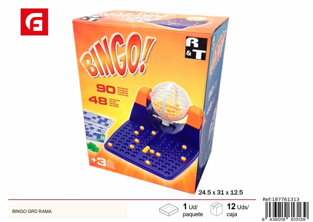 Juego de bingo grande - Juegos de mesa