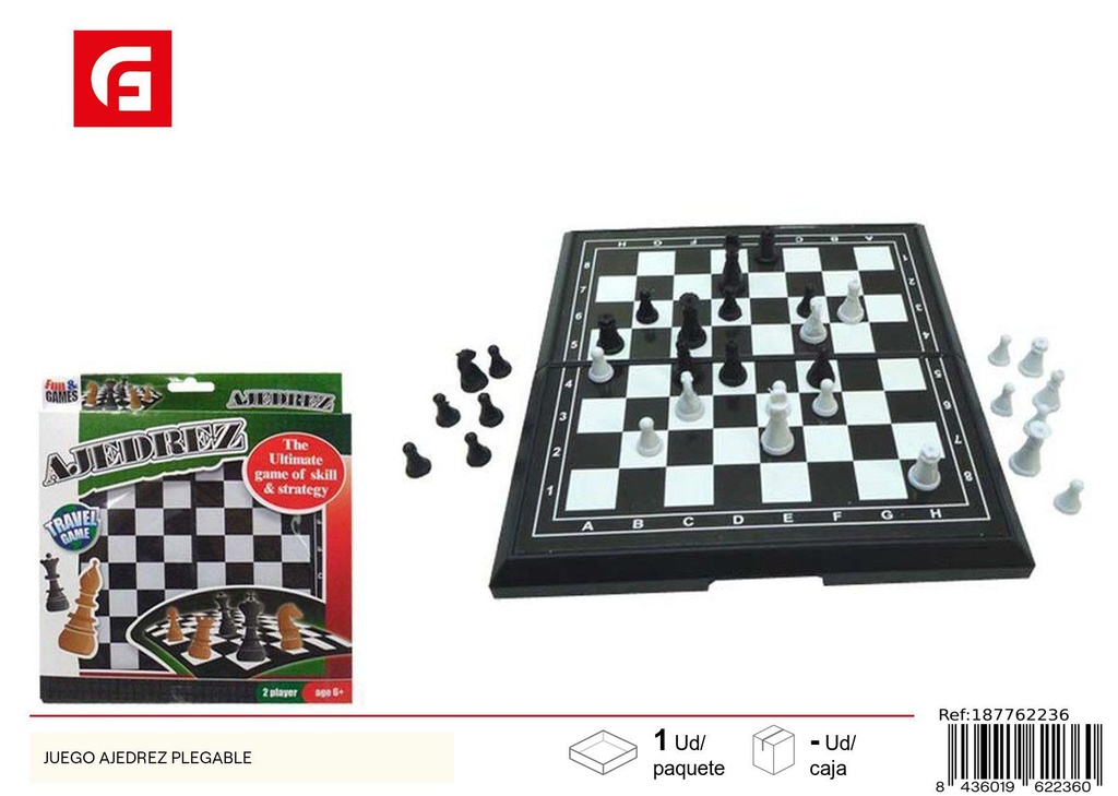 Juego de ajedrez plegable - Juguetes y juegos de mesa