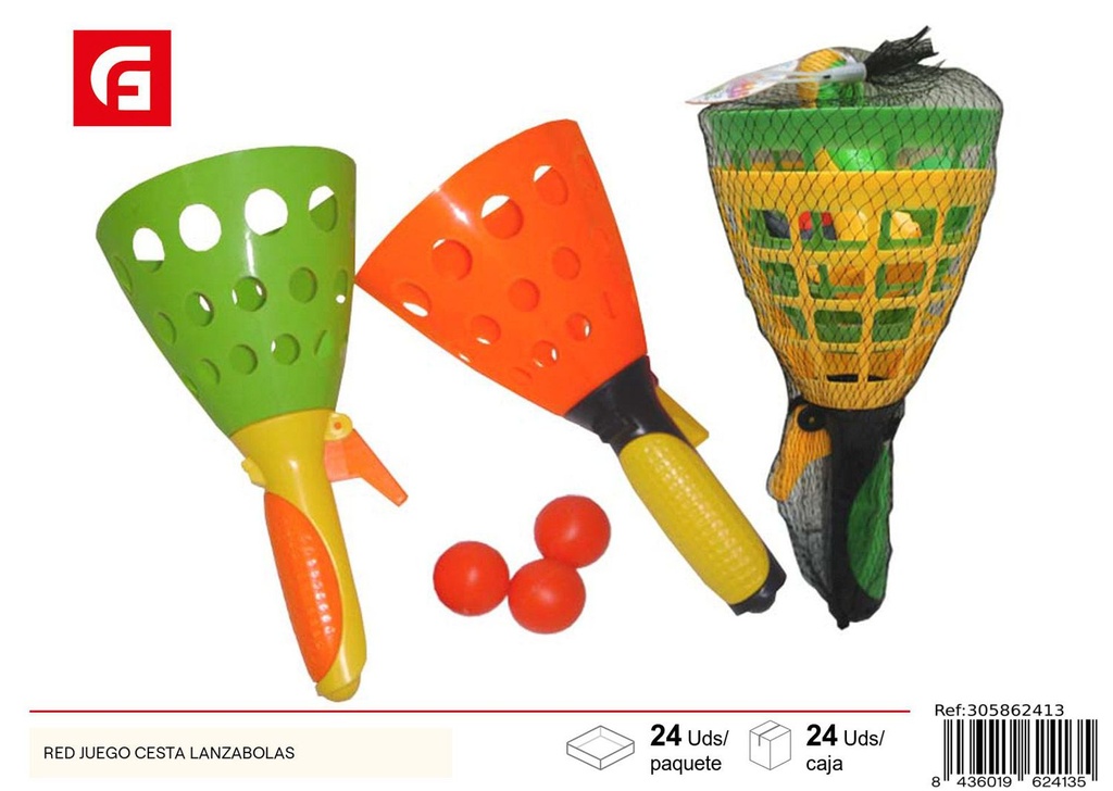 Juego de cesta lanzabolas Red para juego infantil