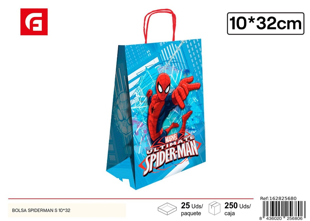 Bolsa Spiderman S 10x32 - Artículos de regalo y envoltura