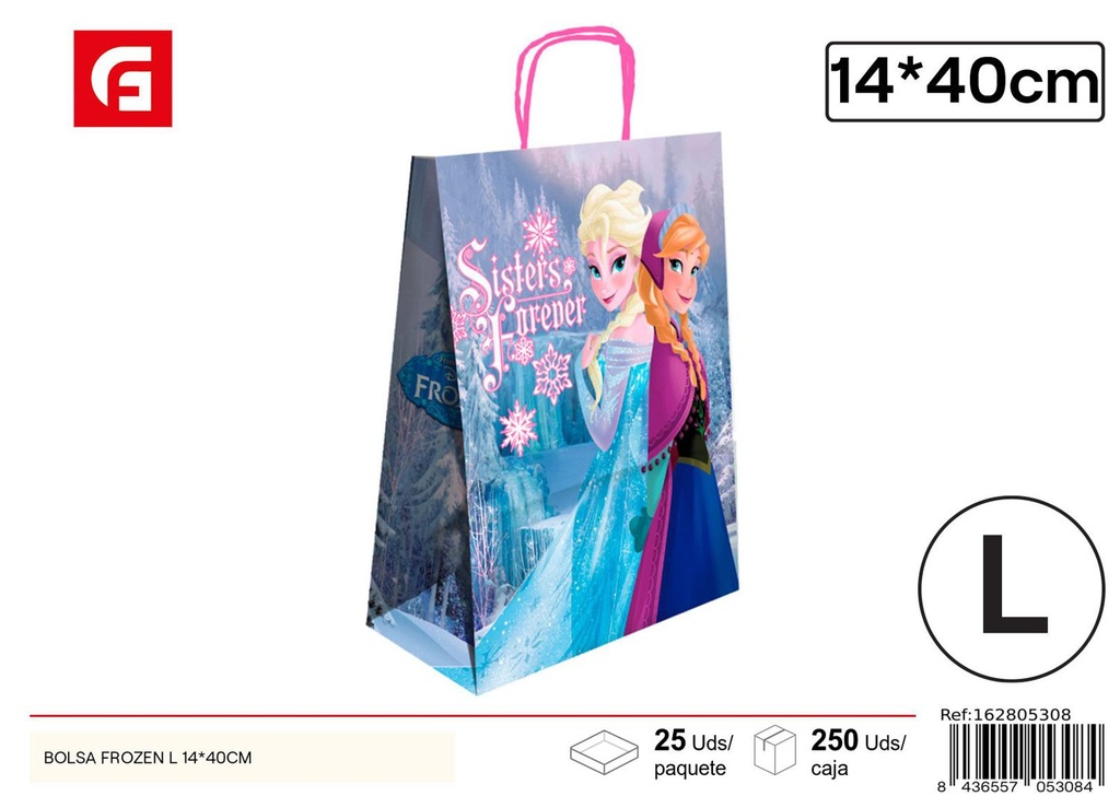 Bolsa Frozen L 14*40cm para regalos