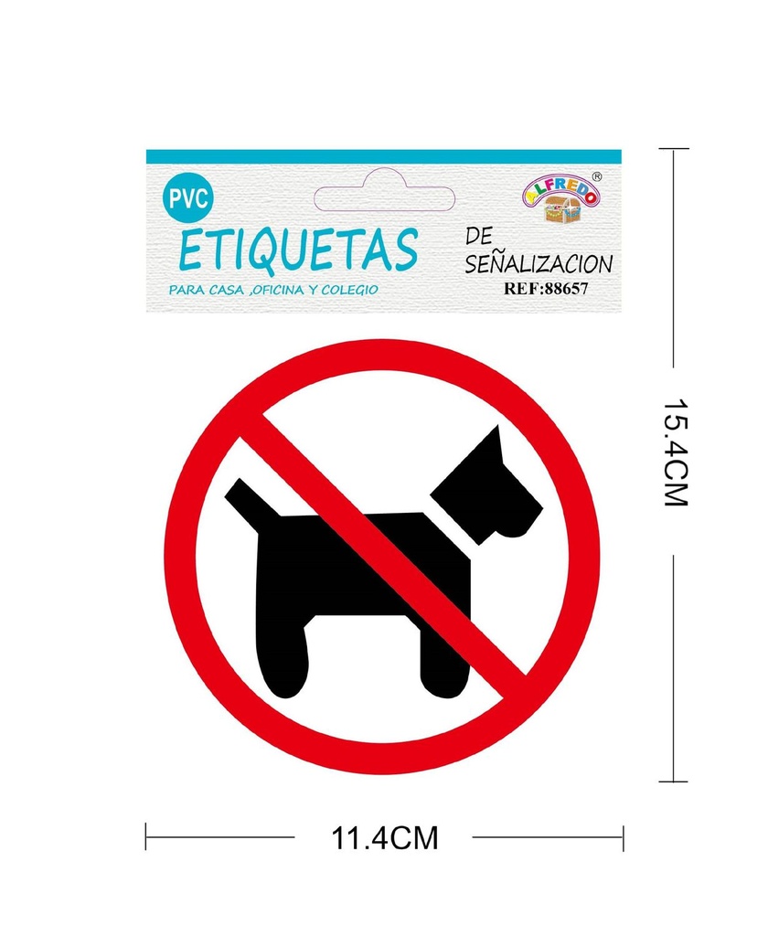 Etiquetas de señalización 11.4x15.4 cm - Etiquetas de PVC