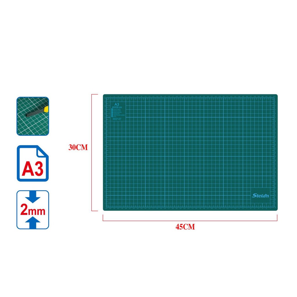 Base de corte 30x45x2mm - Herramientas de oficina