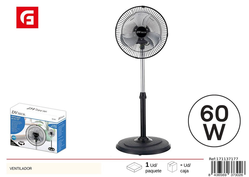 Ventilador de sobremesa para uso doméstico