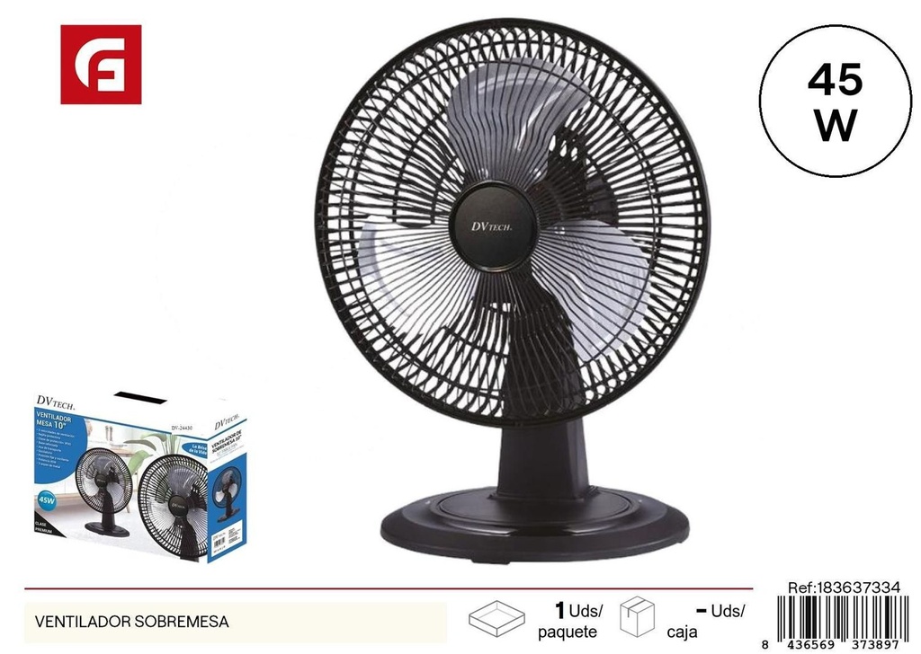 Ventilador de sobremesa para ventilación y enfriamiento