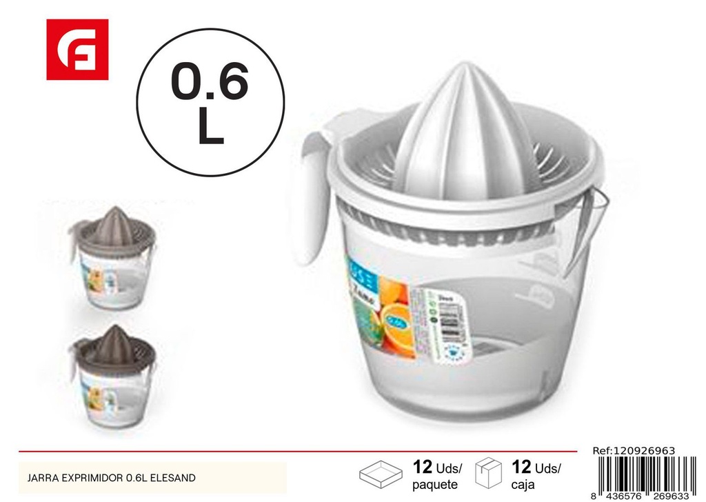 Jarra exprimidora 0.6 L ELESAND - Artículos de cocina