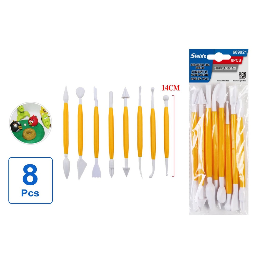 Herramientas para plastilinas 8 piezas para juegos educativos y creativos