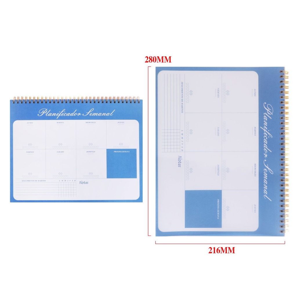 Planificador semanal 100g 50 páginas - Material de oficina