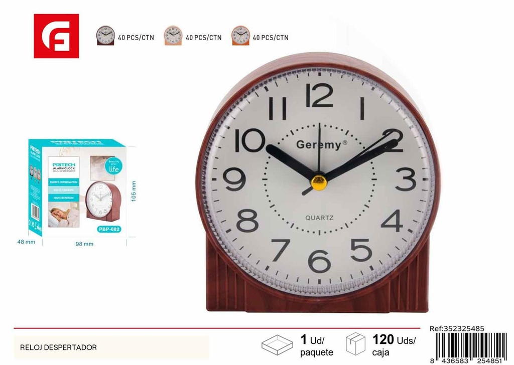 Reloj despertador para habitaciones