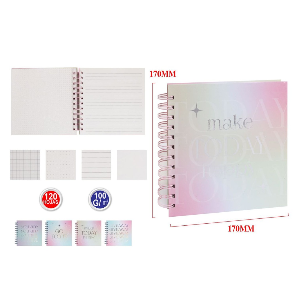 Cuaderno de notas con múltiples páginas - Papelería y material escolar