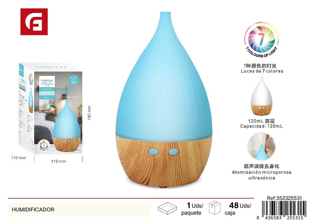 Humidificador eléctrico para mejorar la calidad del aire