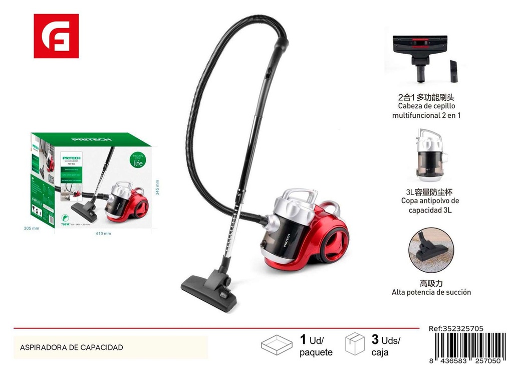 Aspiradora de capacidad - Electrodoméstico