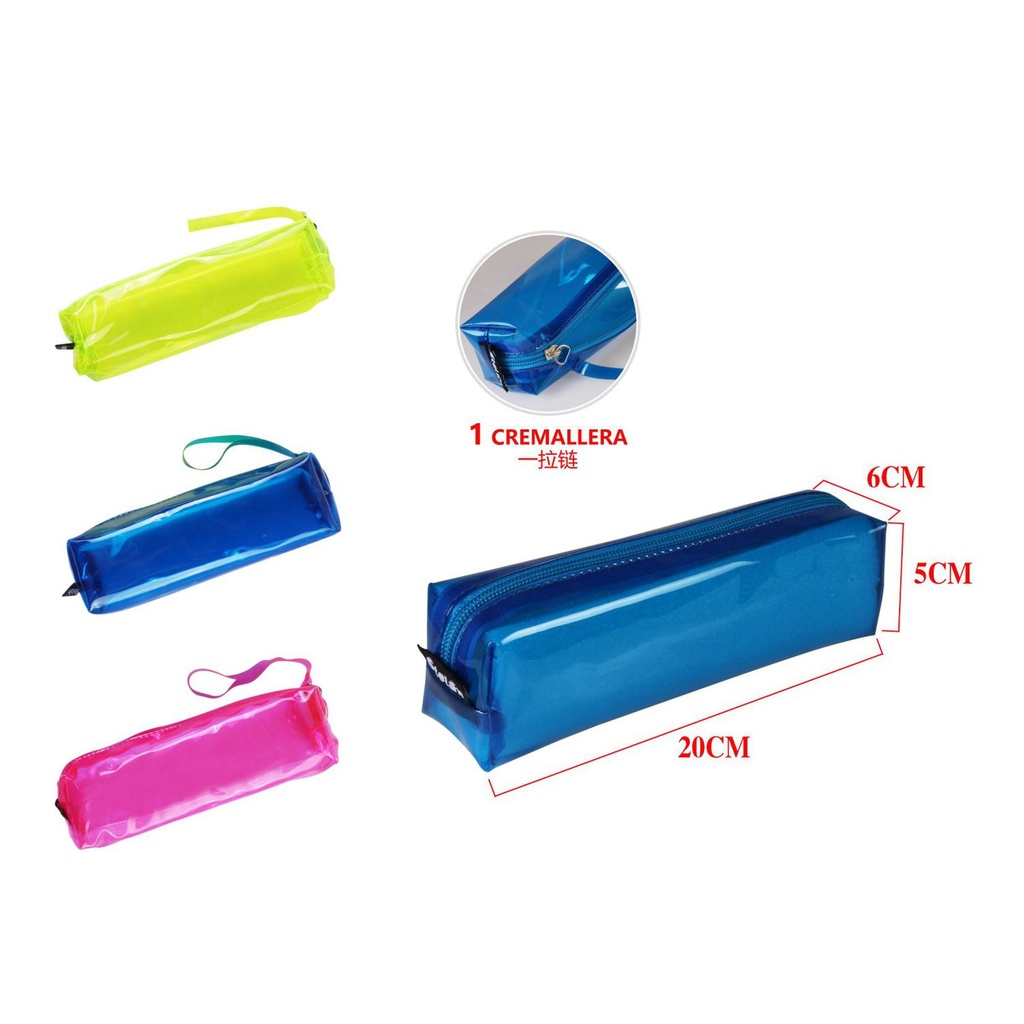 Estuche PVC 20*5.5*4.5CM - Utilería escolar