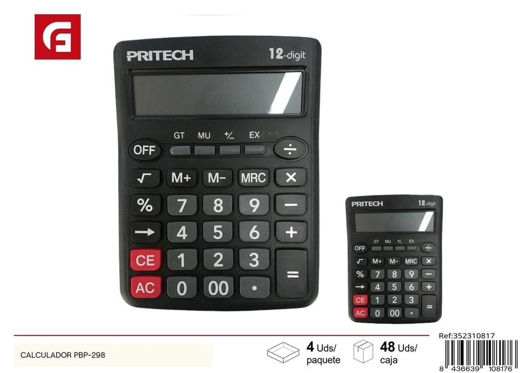 Calculadora PBP-298 - Material de oficina