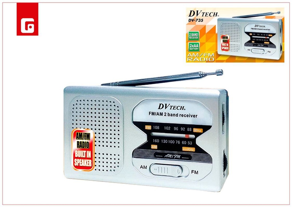 Radio AM/FM DVTECH - Electrónica y radios