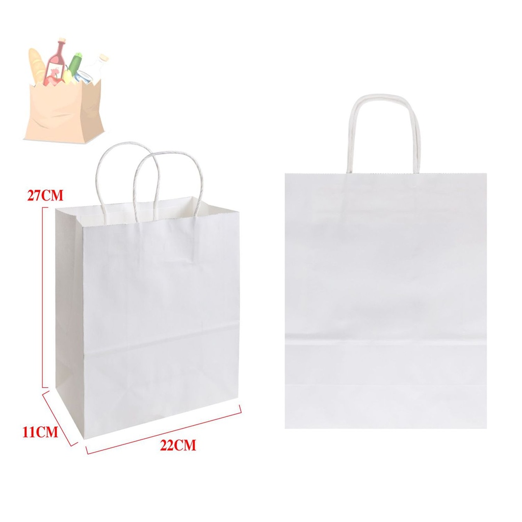 Bolsa de papel kraft 22x27x11cm - Artículos de regalo