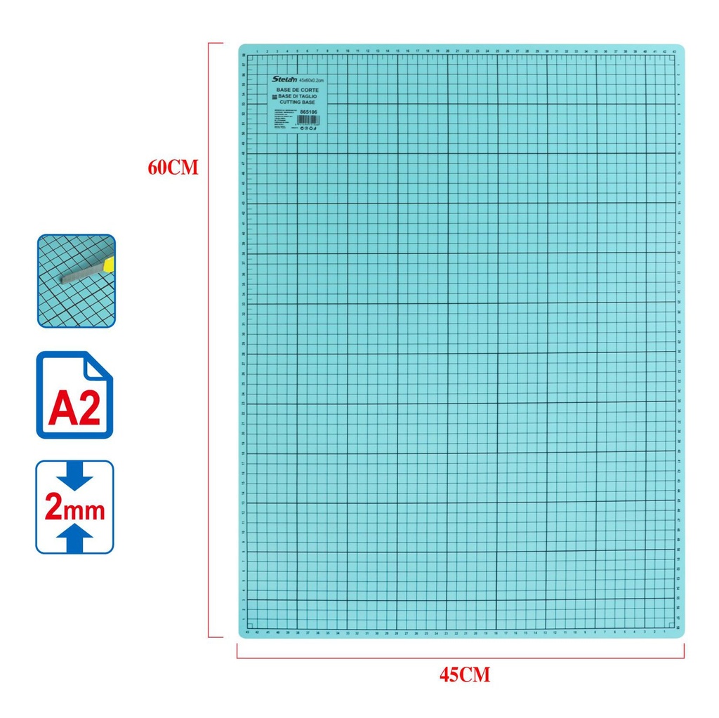 Base de corte A2 450x600x2mm