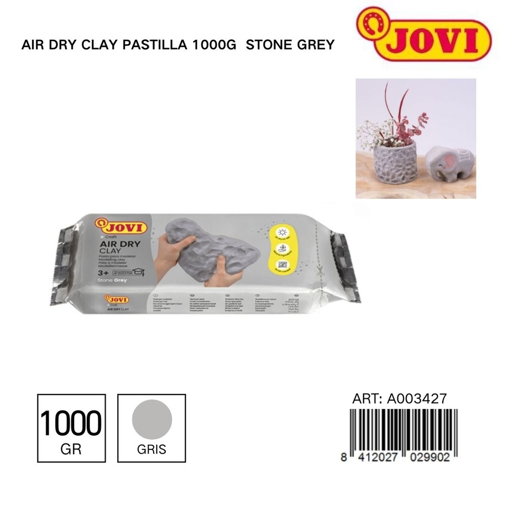 Arcilla de secado al aire JOVI 1000g - Pasta para modelar y manualidades
