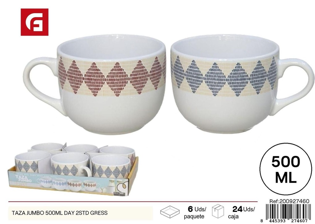 Taza jumbo 500ml - Cristalería y tazas