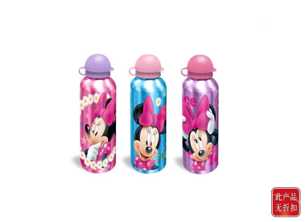 Cantimplora de aluminio 500ml con diseño Minnie para bebidas