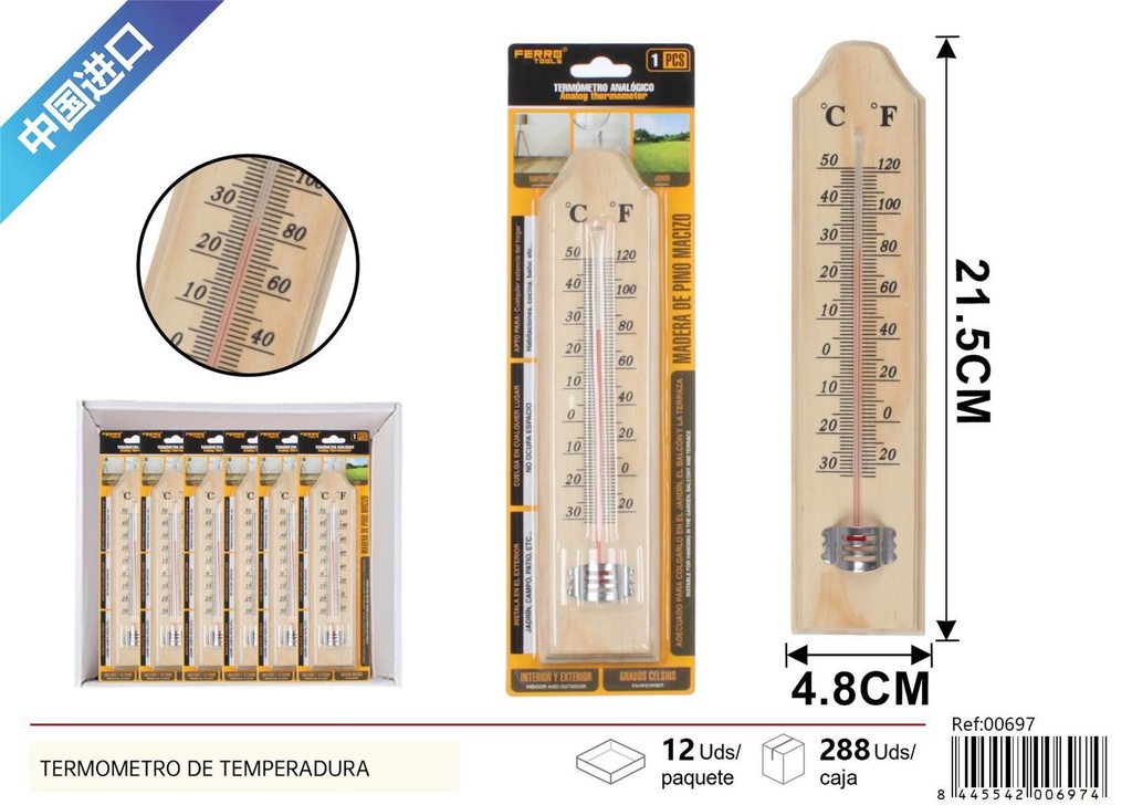 Termómetro de temperatura para hogar y cuidado de salud