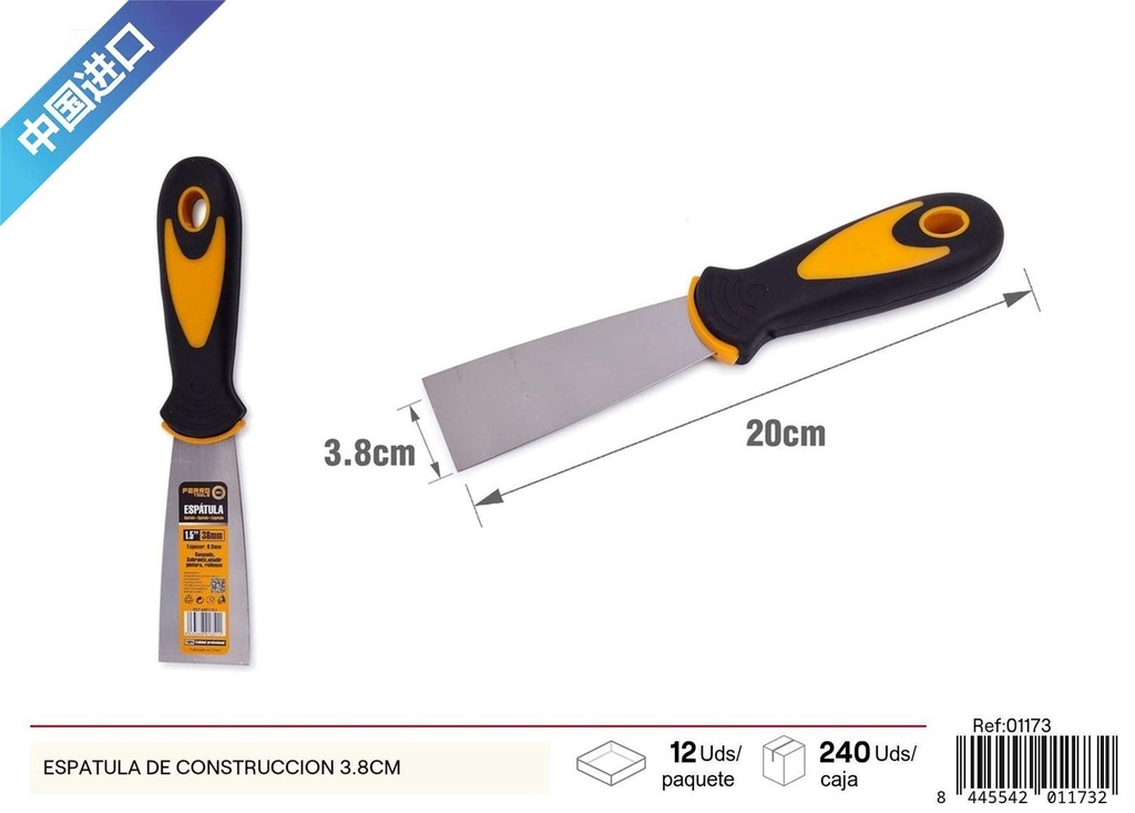 Espátula de construcción 38mm - Herramientas de bricolaje y construcción