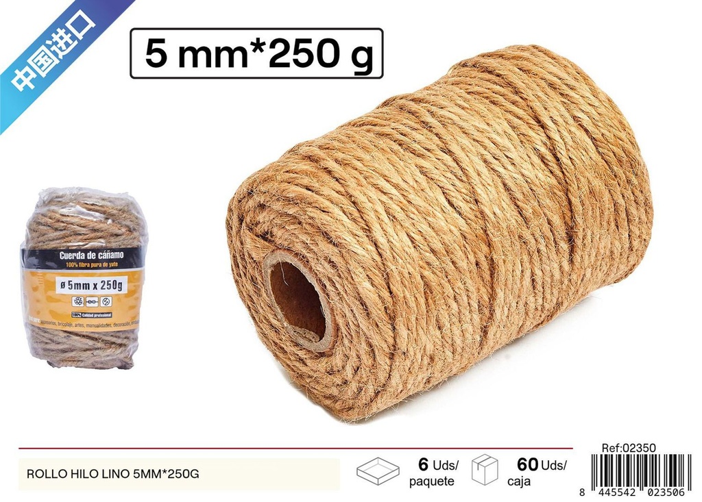 Rollo de hilo de lino 5 mm x 250 g - Herramientas