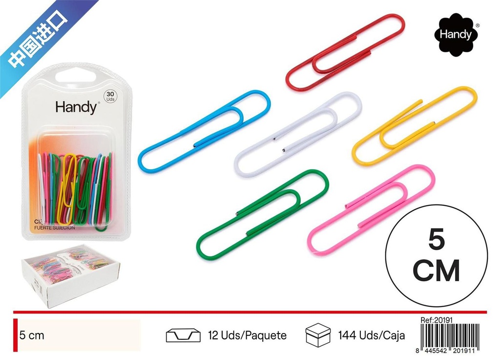 Clips de color 5.0 - Material de oficina y clips