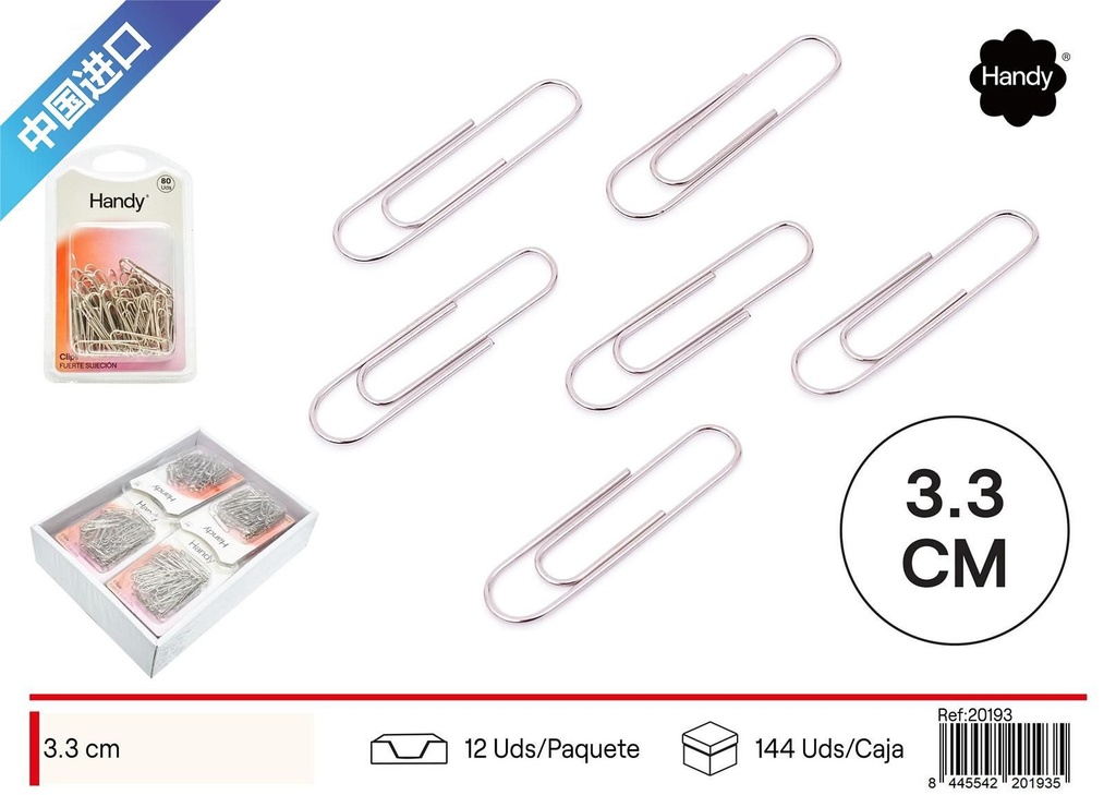 Clips blancos - Material de oficina