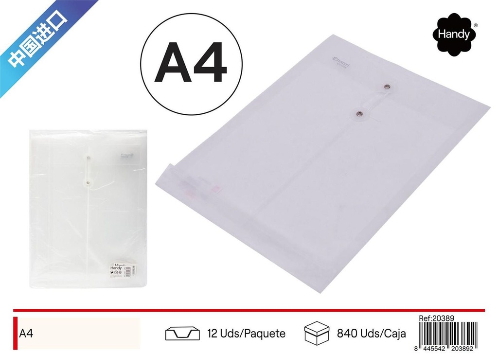 Carpeta A4 blanca - Material de oficina y organización