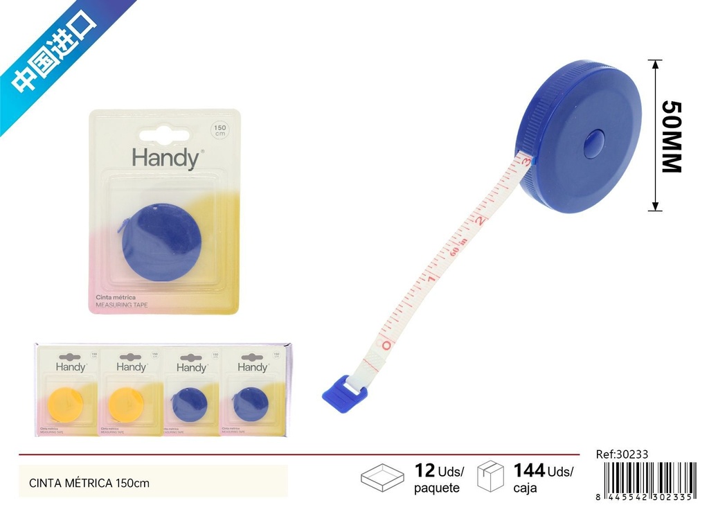 Cinta métrica de 1.5 m - Accesorios de costura