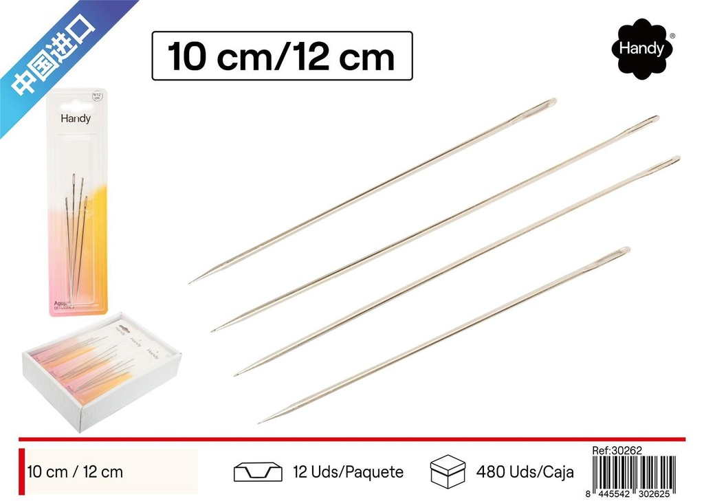 Agujas de coser 15 cm 4 pcs - Accesorios de costura