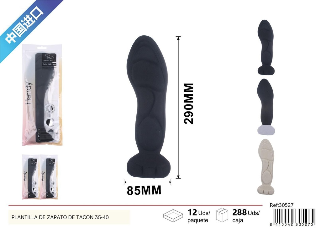 Plantilla de zapato de tacón (Tamaño 35-40) - Accesorios de costura