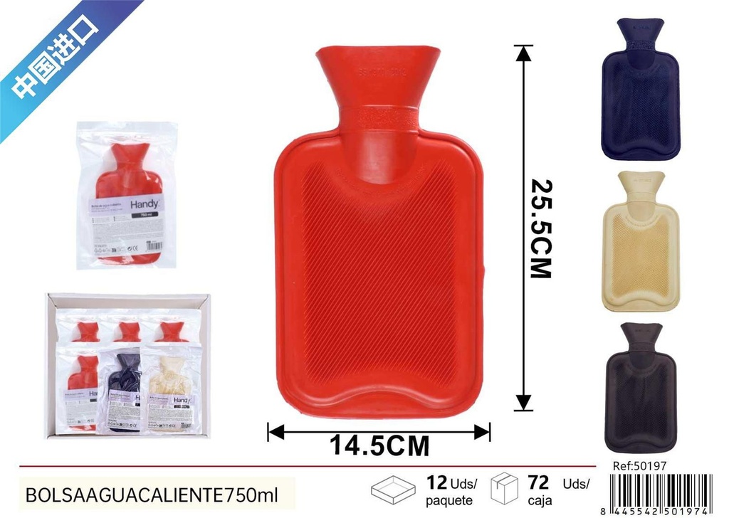 Bolsa de agua caliente 750ml - Accesorios de hogar